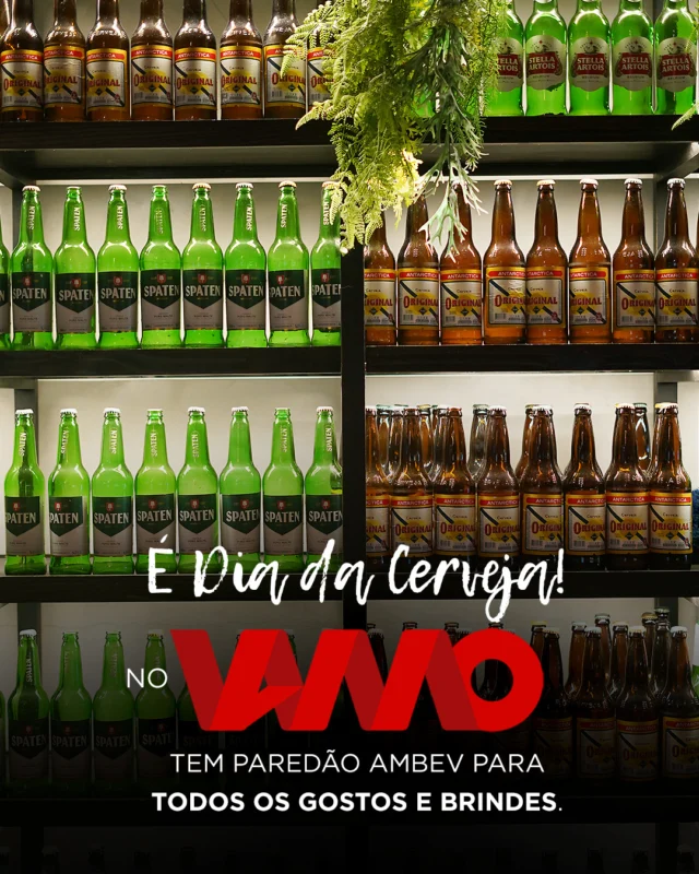 Sexta combina com cerveja. Mas o Dia da Cerveja combina com o paredão AMBEV inteiro! 🍻